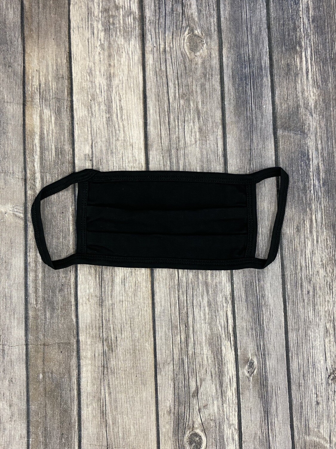 Plain Black Washable Mask!