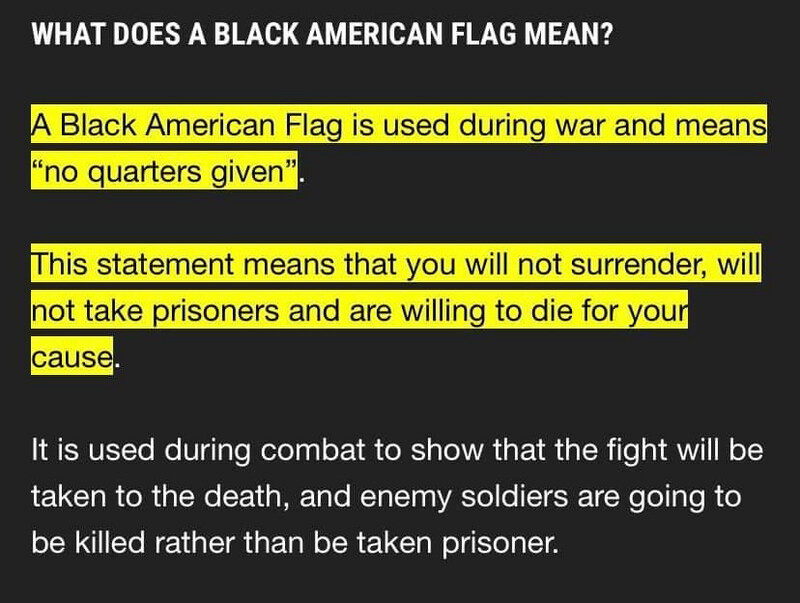 Black American Flag.