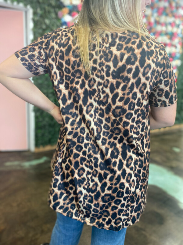 Leopard Hi-Low Top!