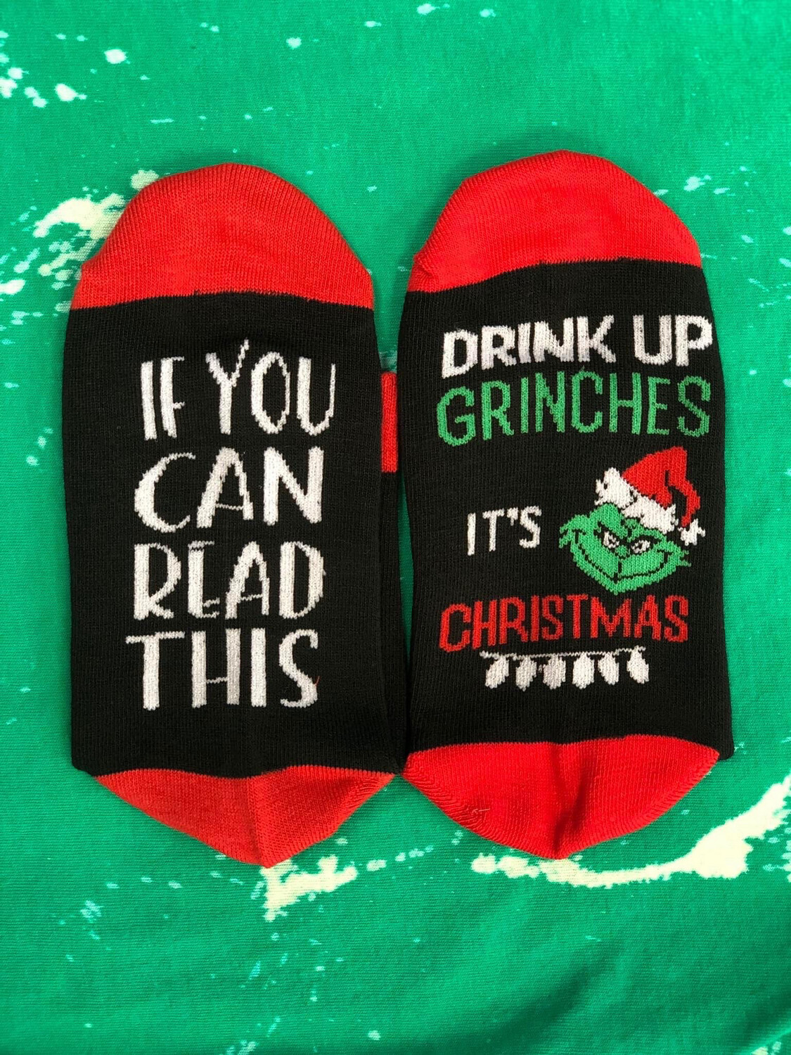 Drink Up Grinches Socks!