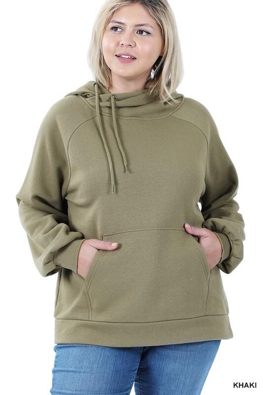 Side Tie Plus Hoodie*