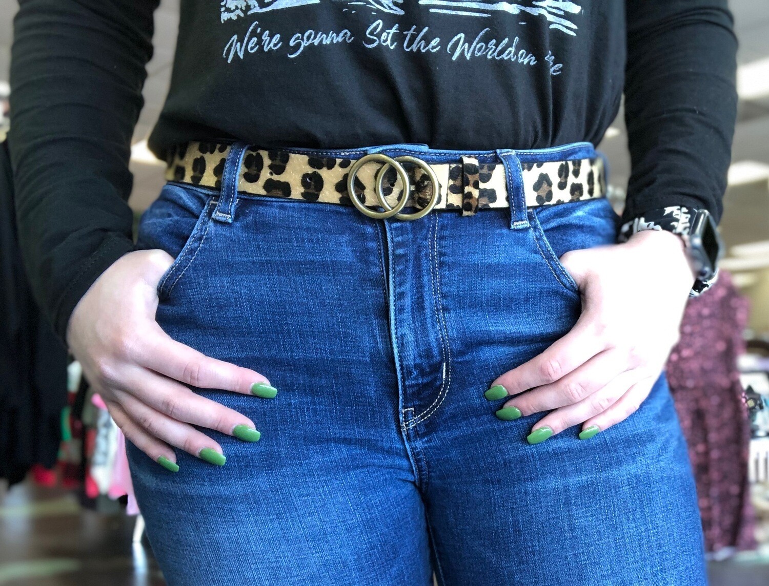 Leopard Belts.