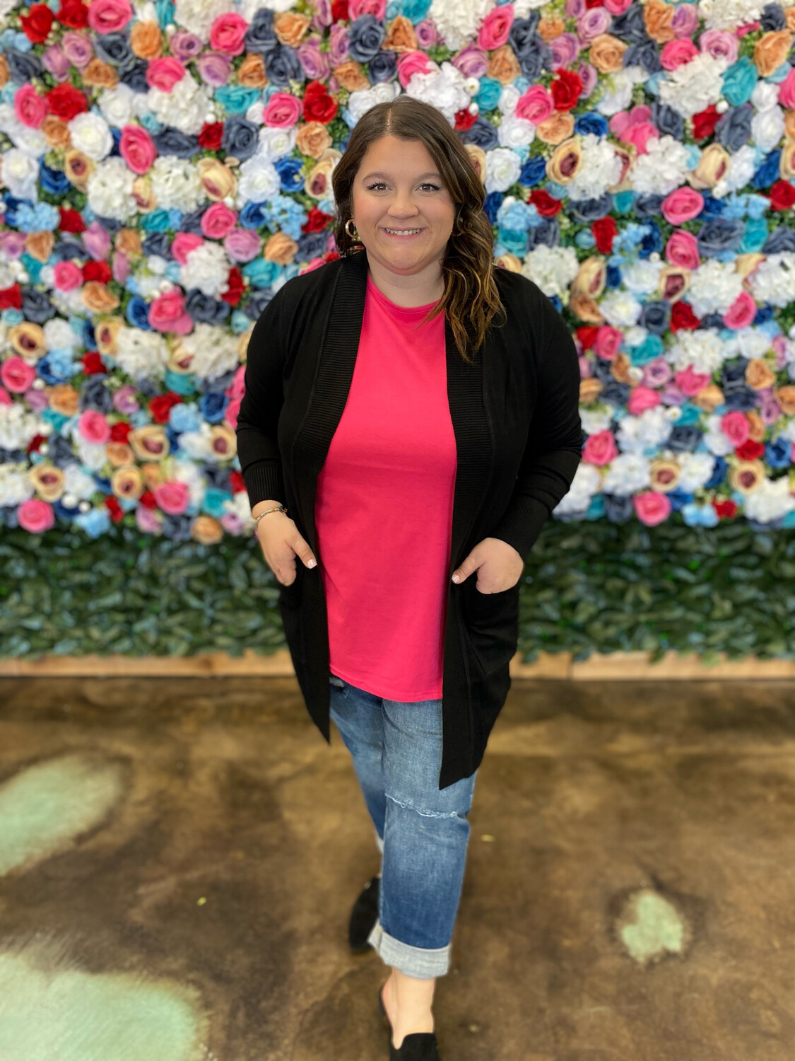 Easy Going Knit Plus Cardigan*