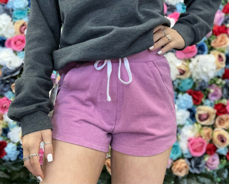 Fleece Burnout Shorts