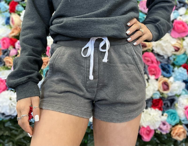 Fleece Burnout Shorts