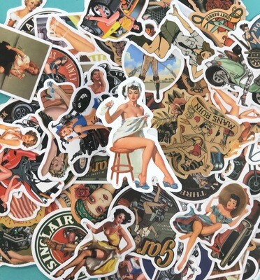 Miscellaneous Pin Up Girl Stickers.