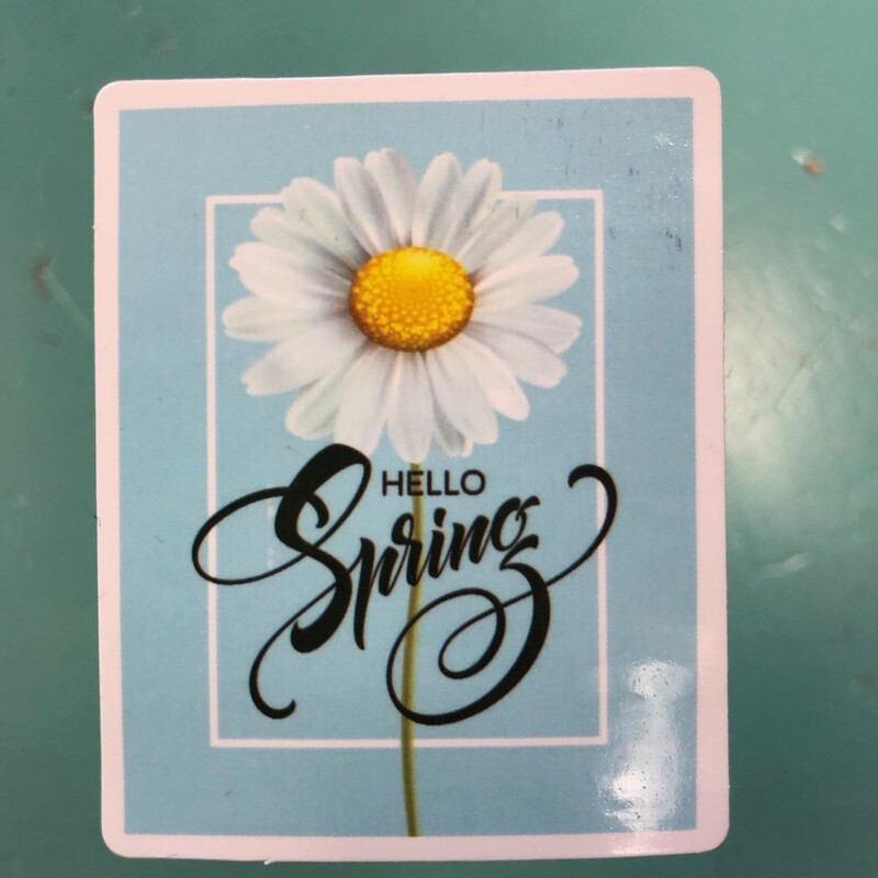 Hello Spring Sticker.