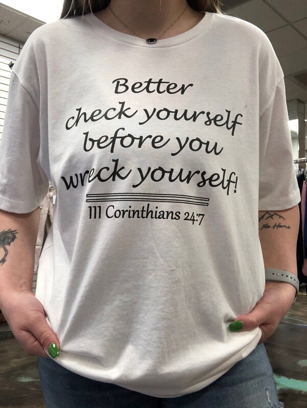 Check Yourself Tee.