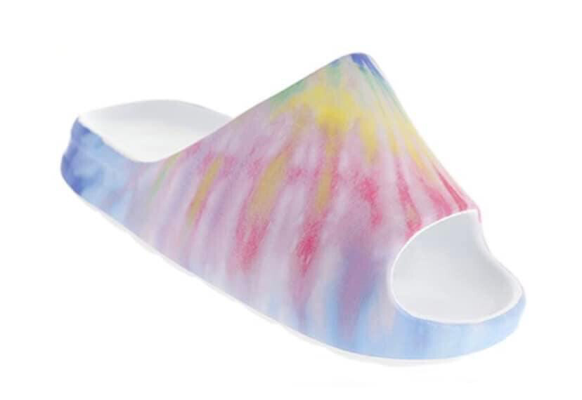 Kid&#39;s Rainbow Tie Dye slides