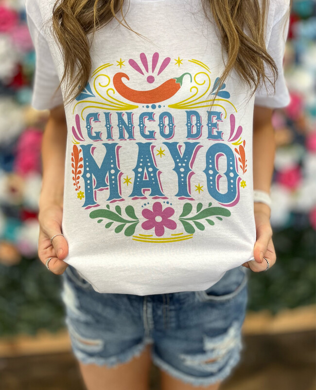 White Cinco De Mayo Tee