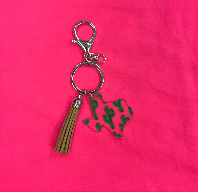 Acrylic TX Keychain