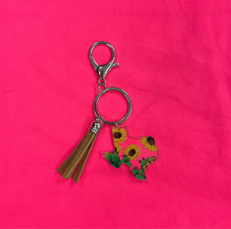 Acrylic TX Keychain