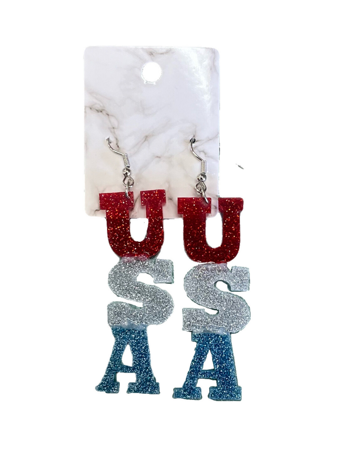 Glitter USA Earrings.