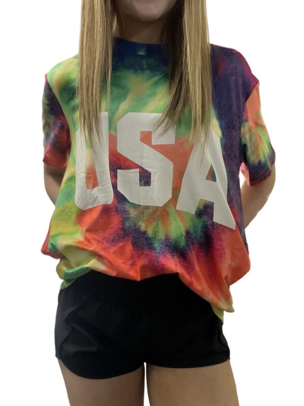 Tie Dye USA Tee.