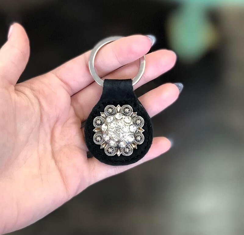 Concho Leather Keychains 