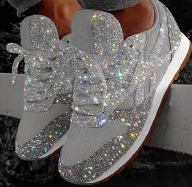 Silver BLING Sneakers*