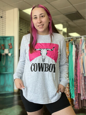 Hot Pink Cowboy Marlboro Sweater.