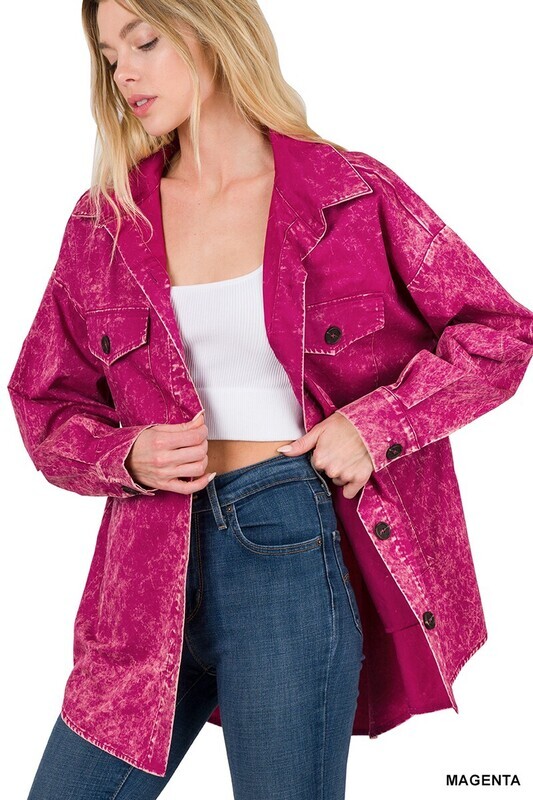 Vintage Washed Oversized Jacket.