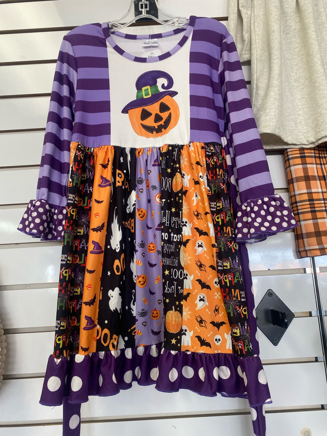 09 Child’s Halloween polka dot dress!
