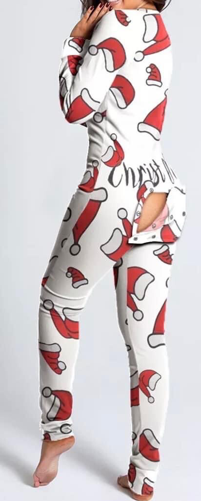 Santa Hat Christmas Long Johns.