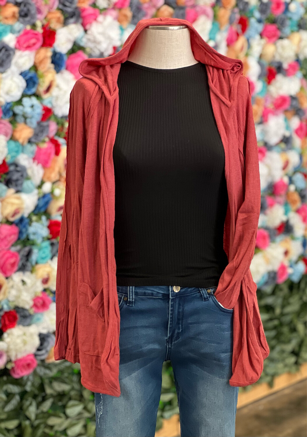 Oversized Brick Cardigan.