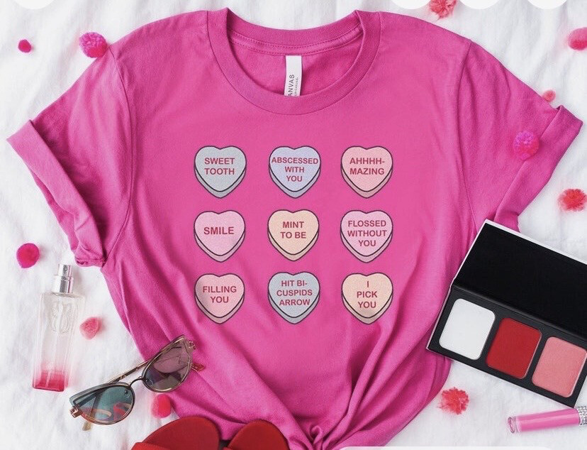 Dental Candy Heart Tee