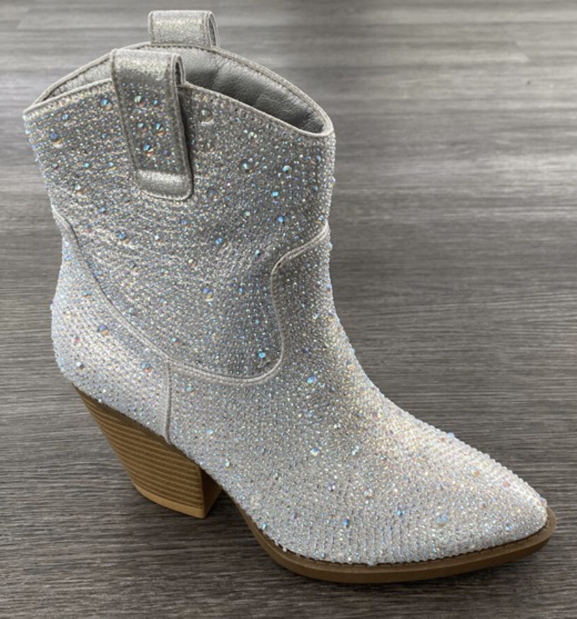 Silver Bling Booties*