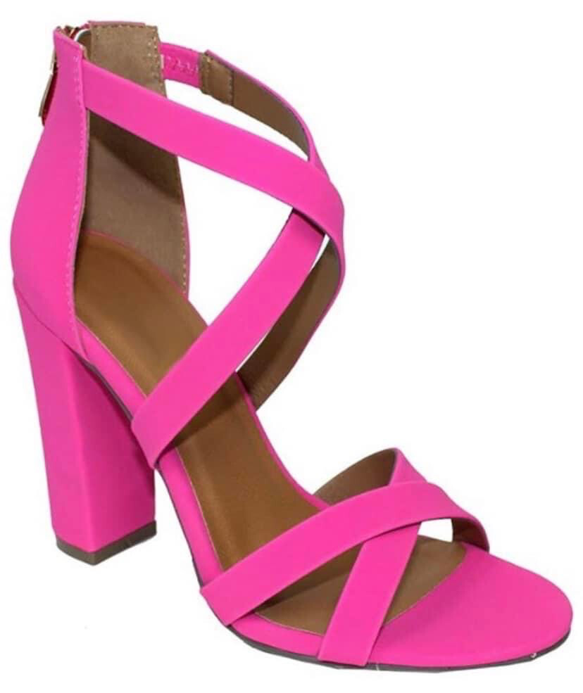 Hot Pink Strappy Sandals*
