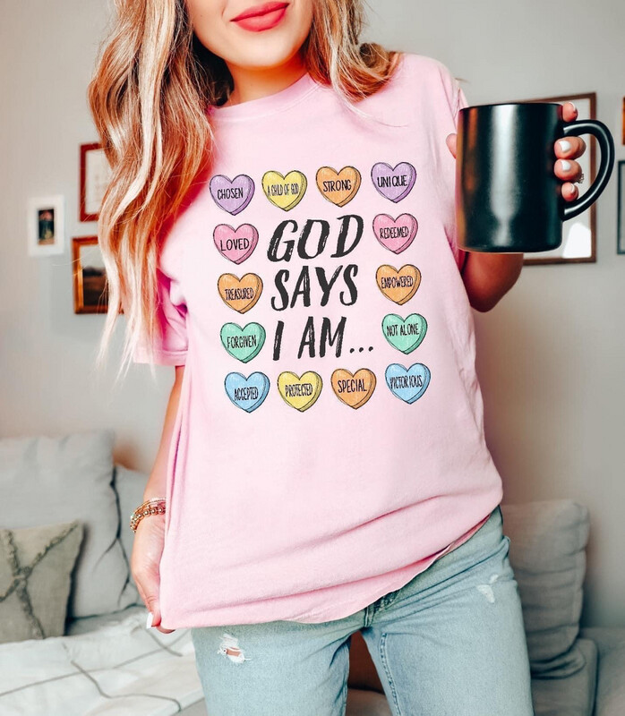 God Says Candy Heart Tee 