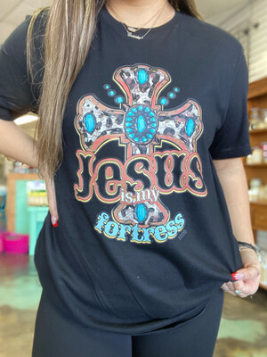 Jesus Is My Fortress Tee