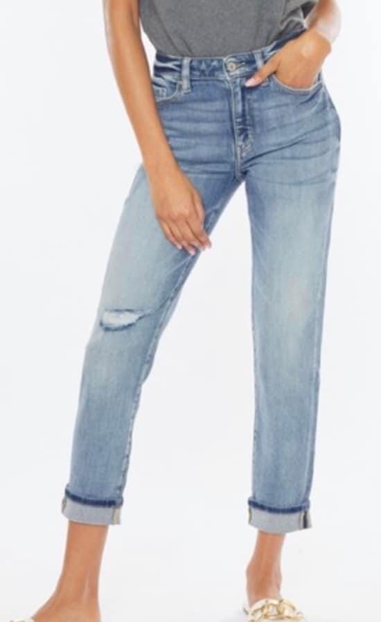 Kancan Cuffed Mom jeans