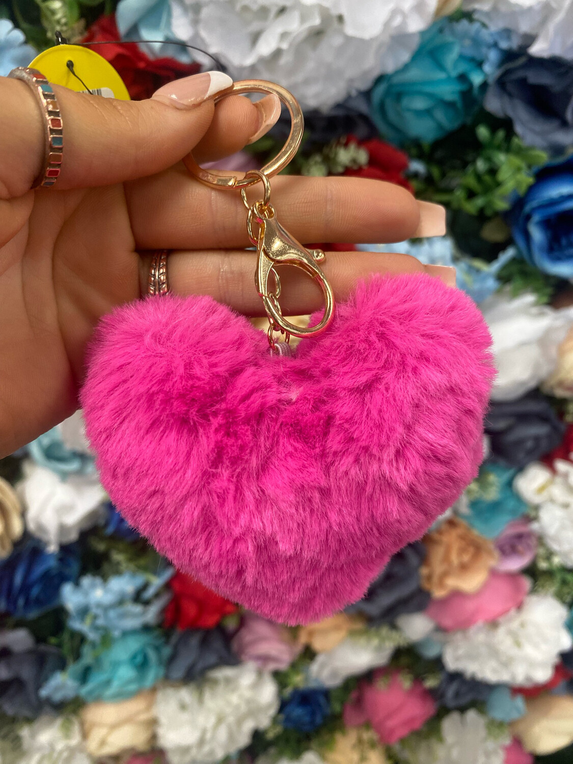 Heart Puff Keychain