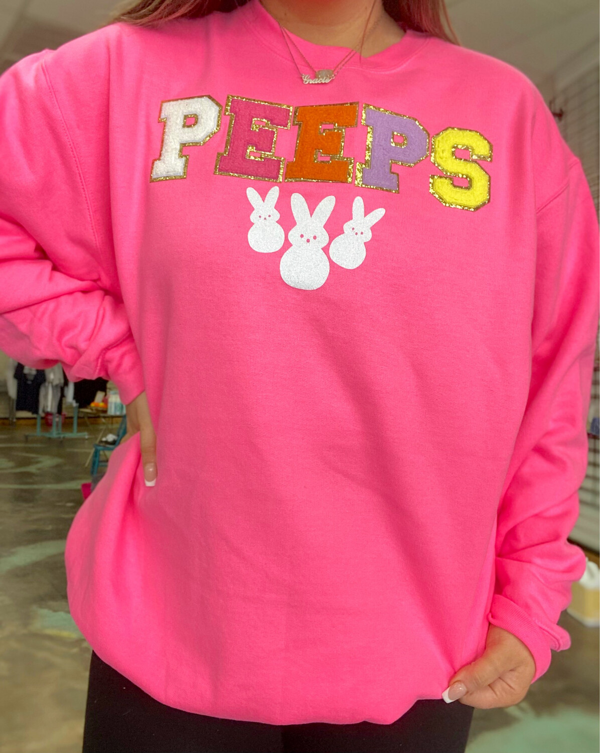 Varsity Letter Peeps Crewneck*