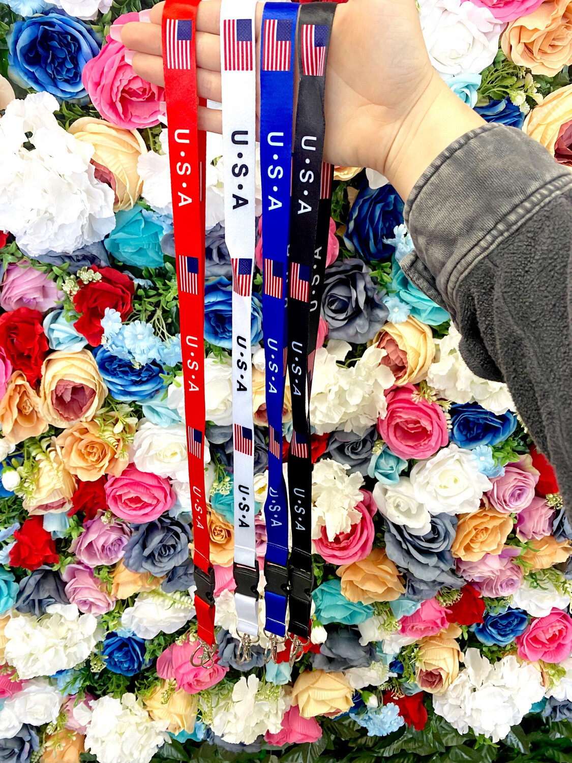 USA Flag Lanyard 