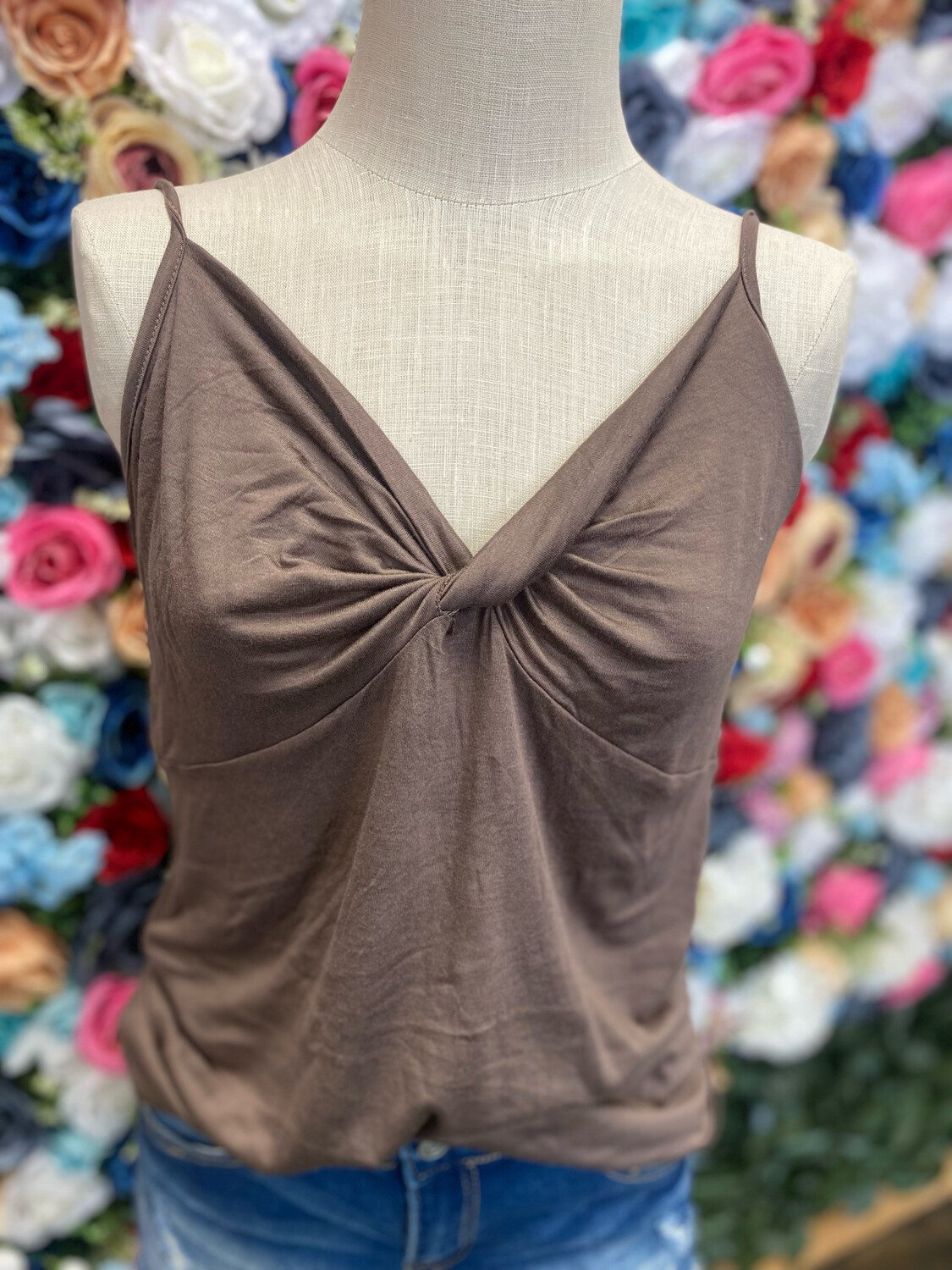 Brown Twist Top