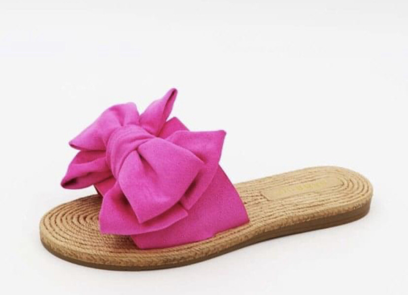Hot Pink Bow Sandals*