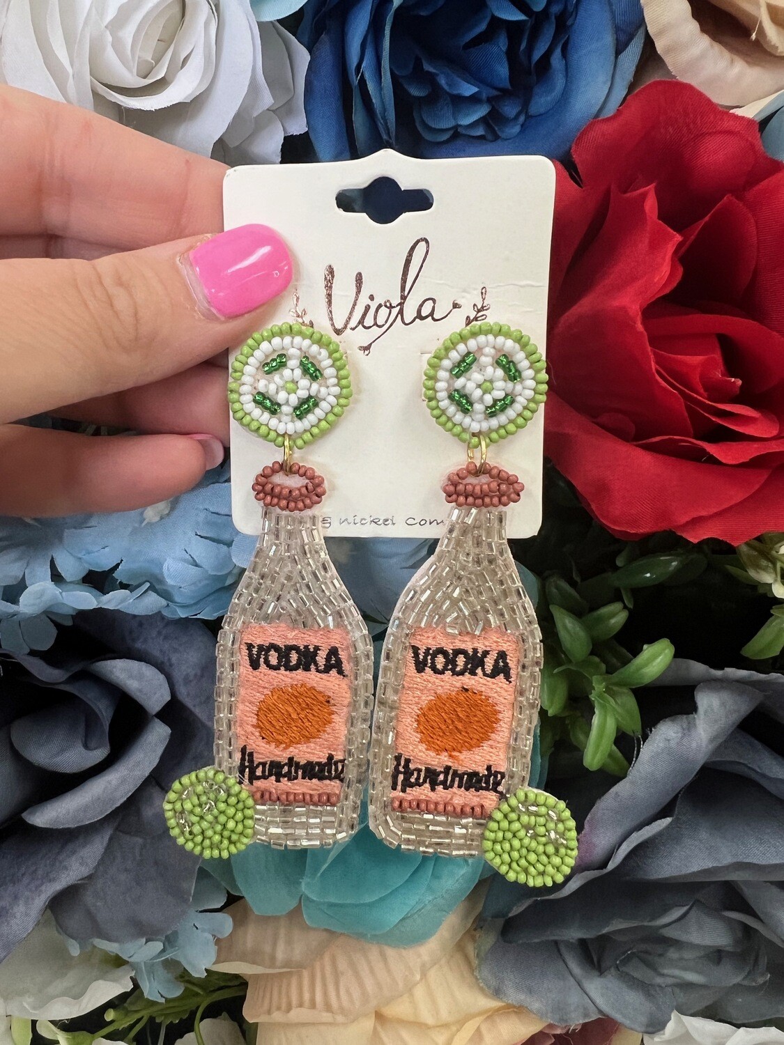 Beaded Vodka Earrings