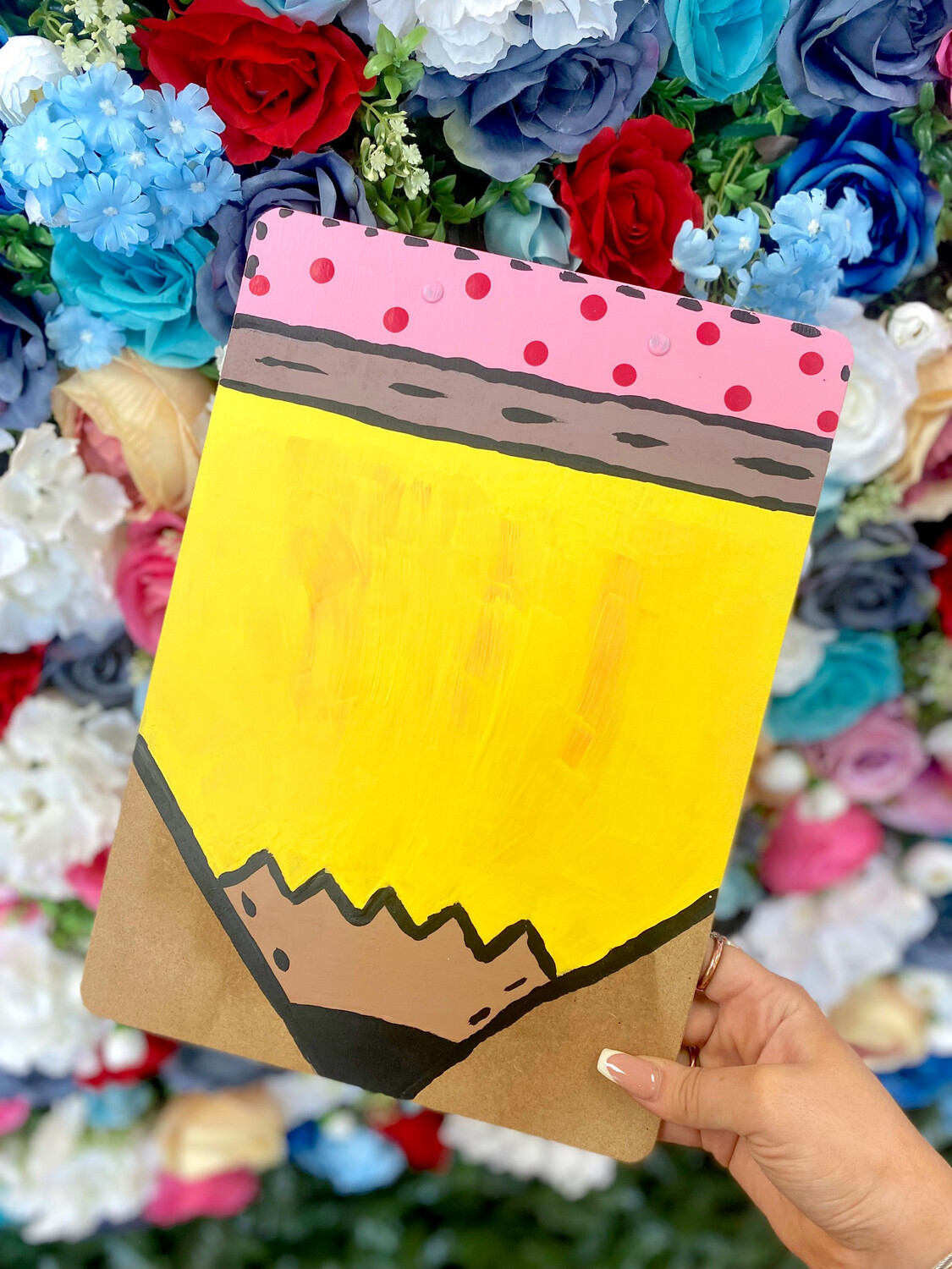 Painted Pencil Clipboard