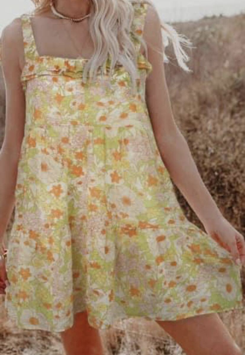 Vintage Floral Summer Dress