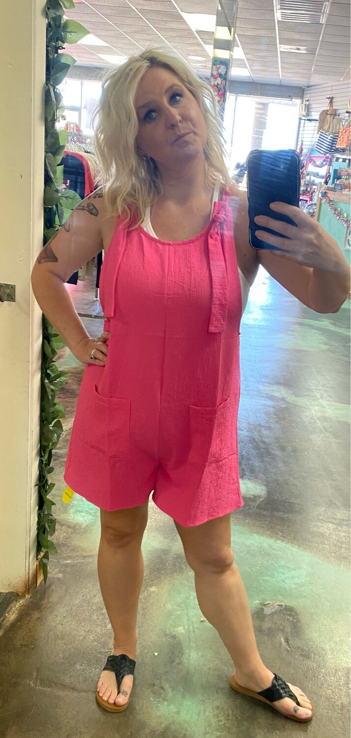 Adjustable Strap Romper 