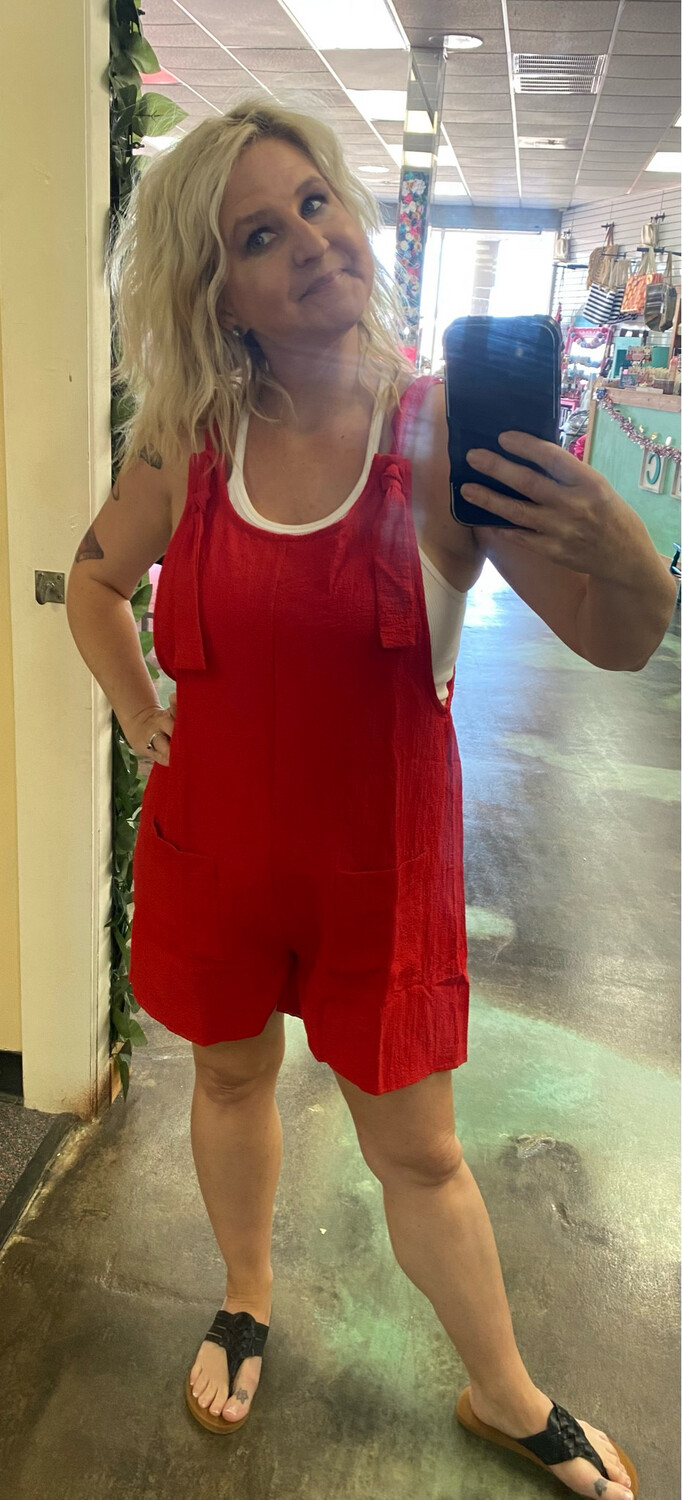 Adjustable Strap Romper 