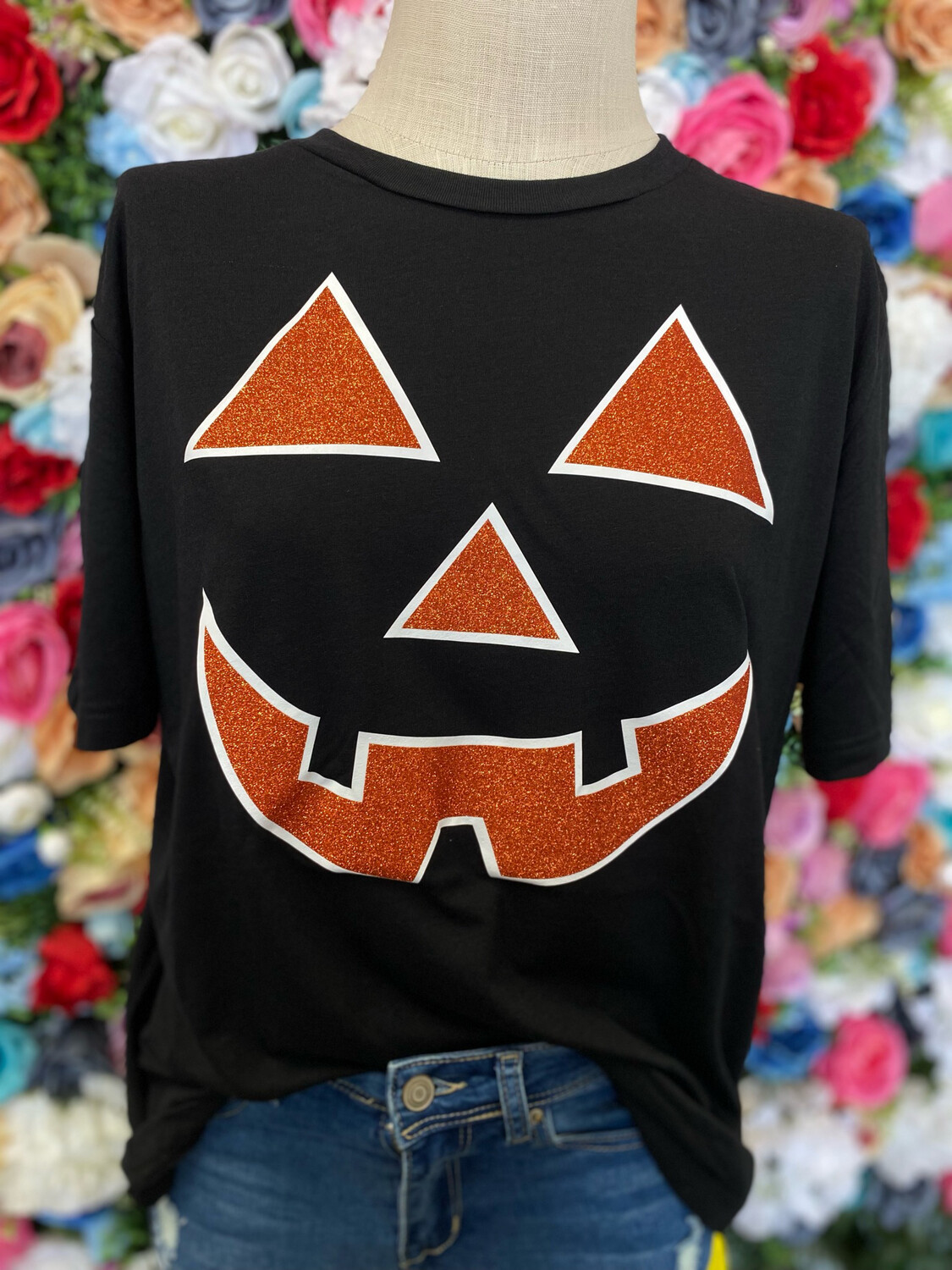 Glitter Jack O&#39;Lantern Tee