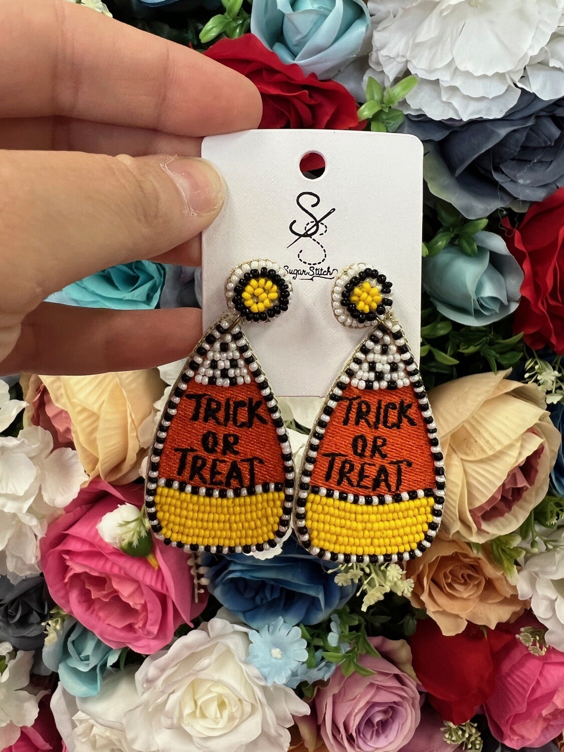 Beaded Halloween Earrings