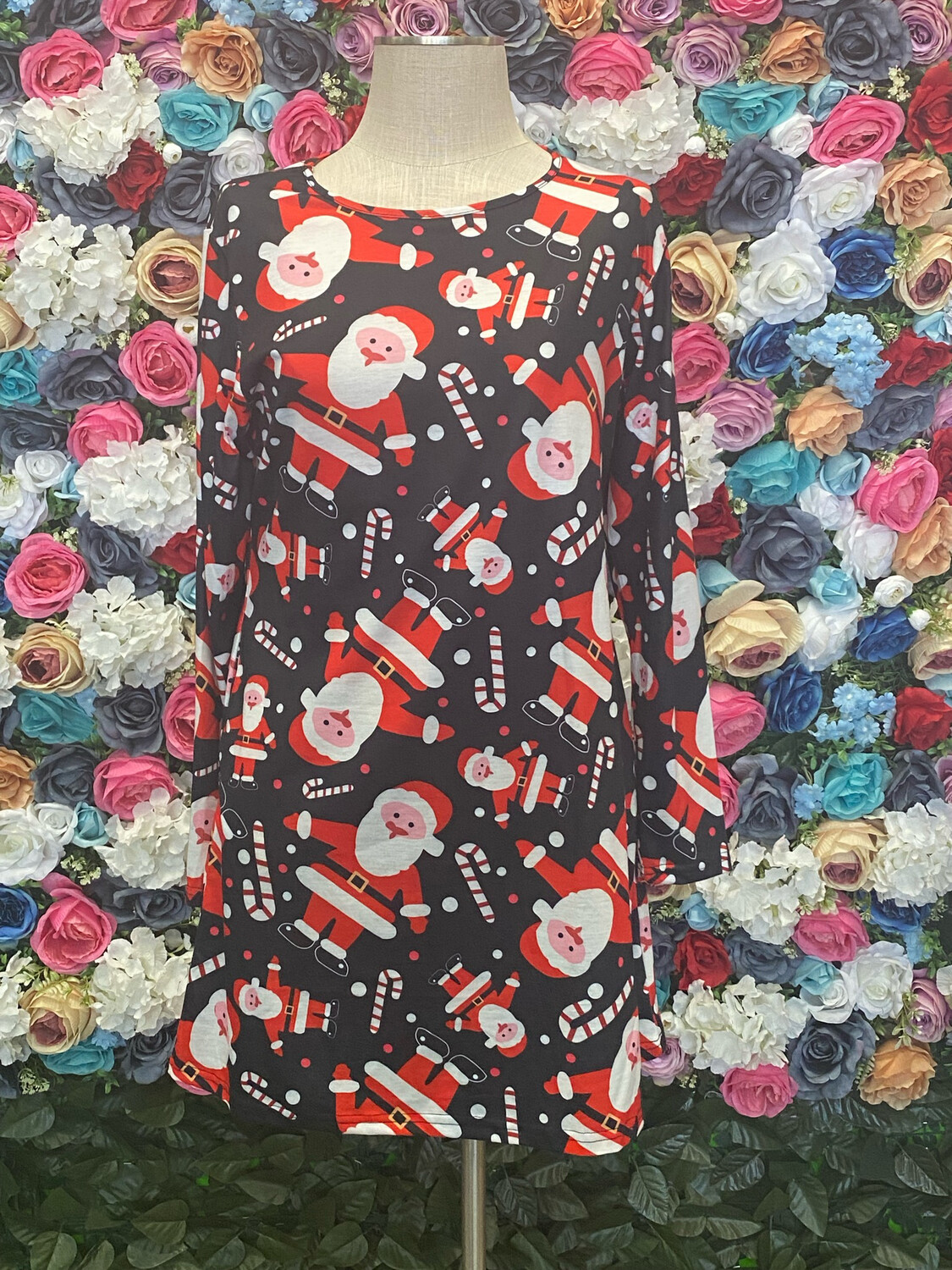Santa Black Dress