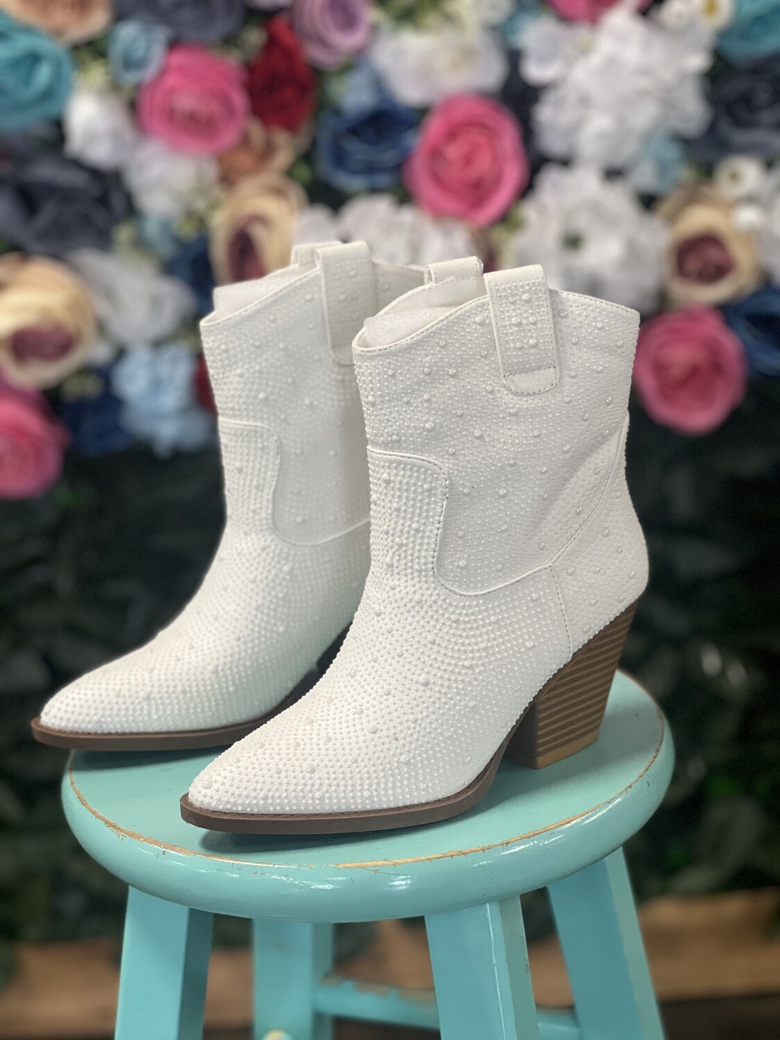 White Pearl Booties*