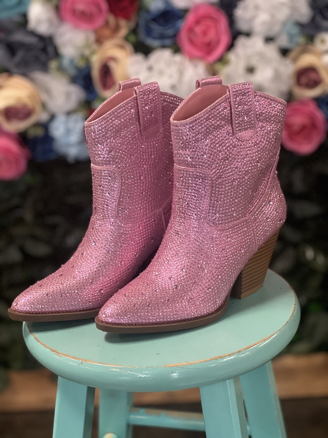 Pink Bling Booties light*