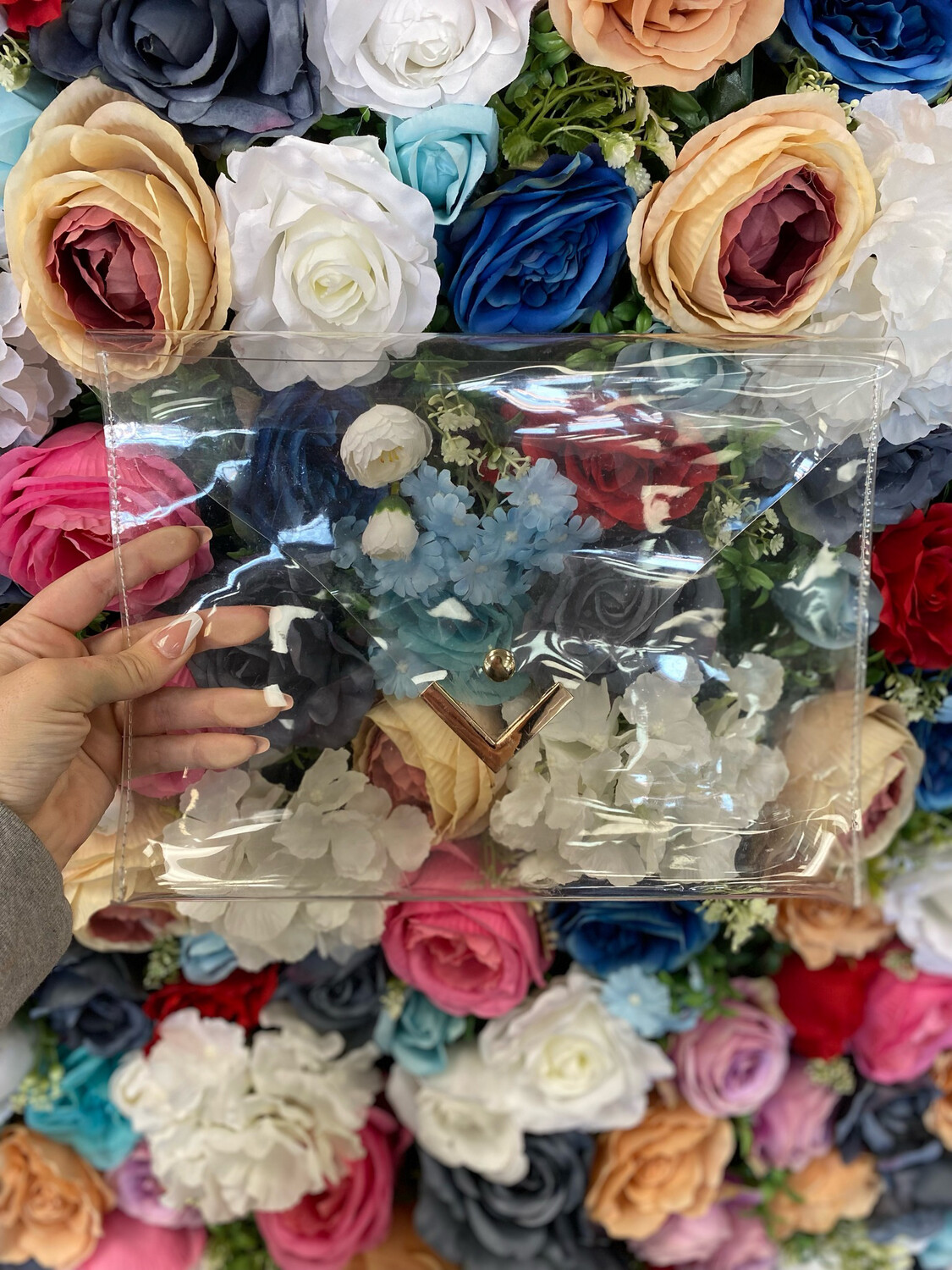 Clear Envelope Clutch.
