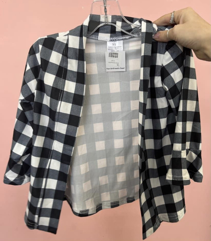 Checkered Plaid Princess Cardigan!