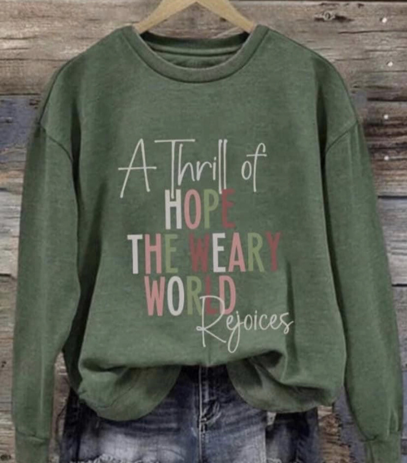 Weary World Rejoices Crewneck
