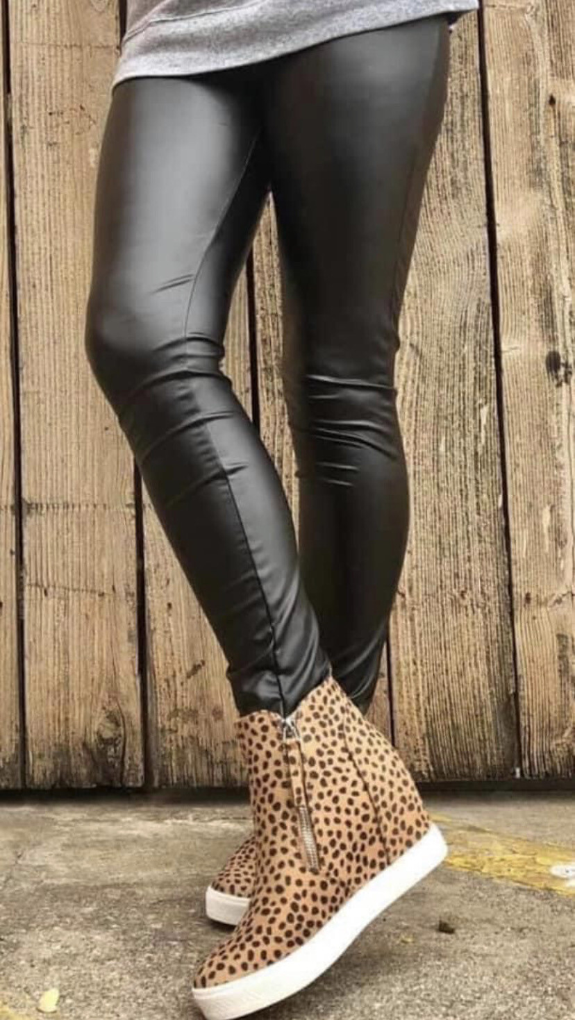 Faux Leather Pants